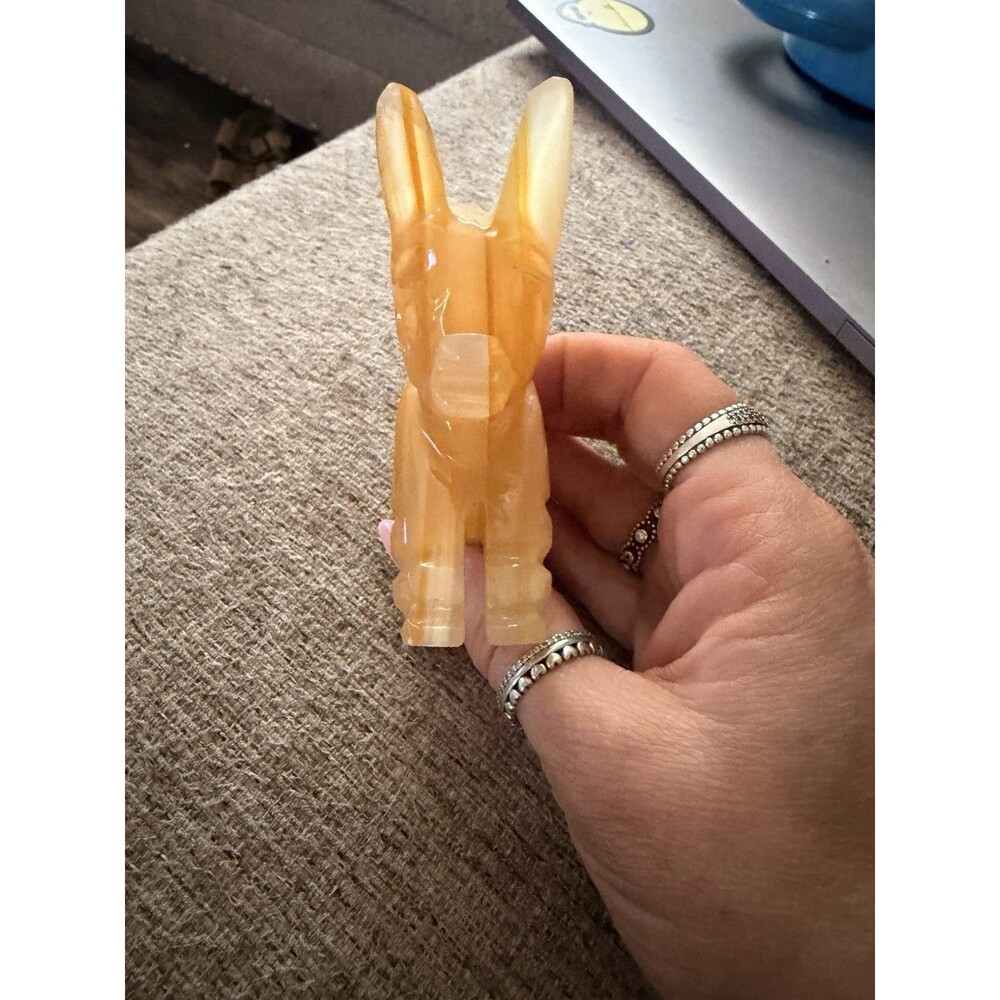 Handcarved Onyx 3” Donkey  no chips Mid century